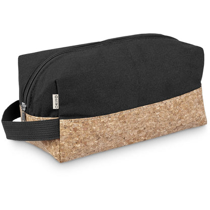 Okiyo Koruku Cork & Cotton Toiletry Bag