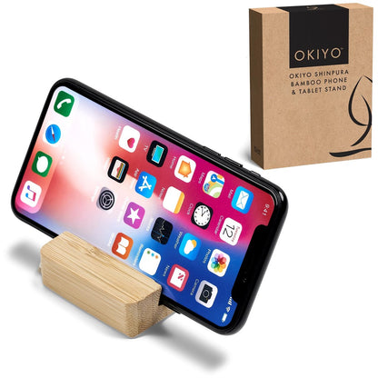 Okiyo Shinpura Bamboo Phone & Tablet Stand