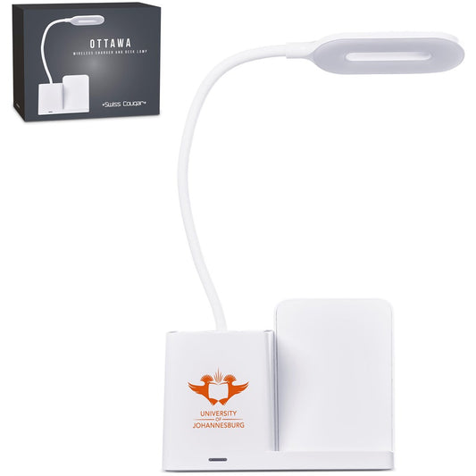 Swiss Cougar Ottawa Wireless Charger and Desk Lamp