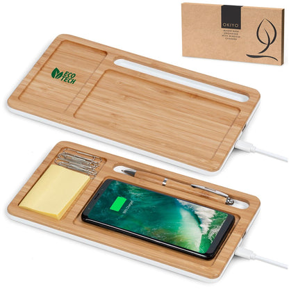 Okiyo Musen Desk Organiser with Wireless Charger