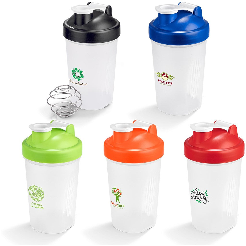 Altitude Shake & Burn Plastic Protein Shaker - 400ml - Black