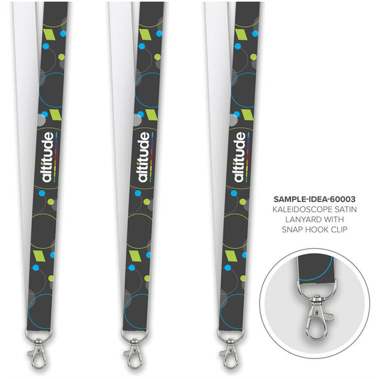 Kaleidoscope Satin Lanyard - Sample