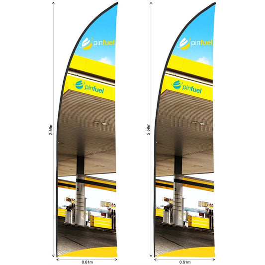 Legend 2m Sublimated Arcfin Flying Banner Skin - Set Of 2 (Excludes Hardware)