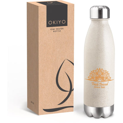 Okiyo Kimi Wheat Straw Water Bottle - 680ml