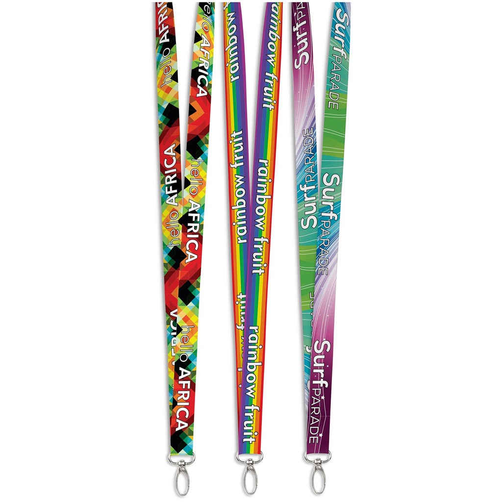 Lobster Clip Double-Sided Sublimation Petersham Lanyard