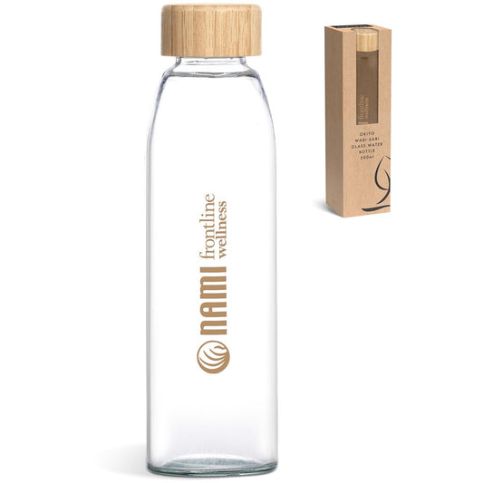 Okiyo Wabi-Sabi Glass Water Bottle - 500ml