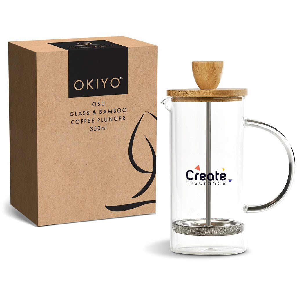 Okiyo Osu Glass Coffee Plunger - 350ml