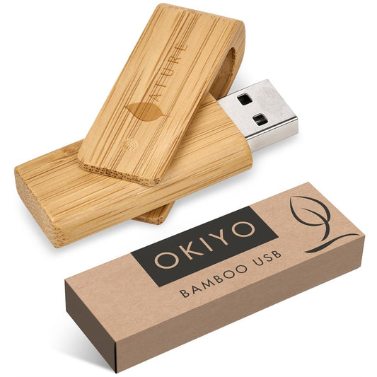 Okiyo Bakemono Bamboo Flash Drive - 32GB