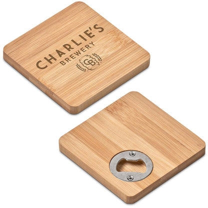 Drifter Bamboo Bottle Opener Coaster