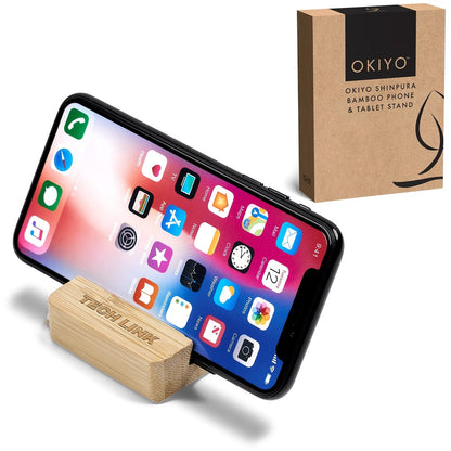 Okiyo Shinpura Bamboo Phone & Tablet Stand